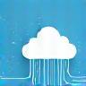 Nuvola digitale con collegamenti a server
